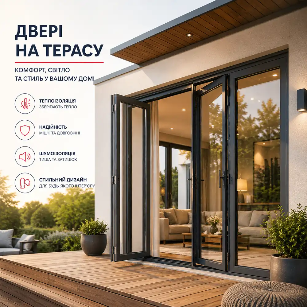 Замовити двері на терасу Замовити двері на терасу в Києві