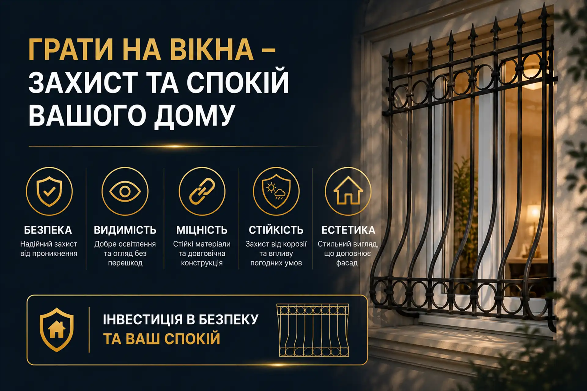 Ґрати на вікна захист вашого дому в Києві