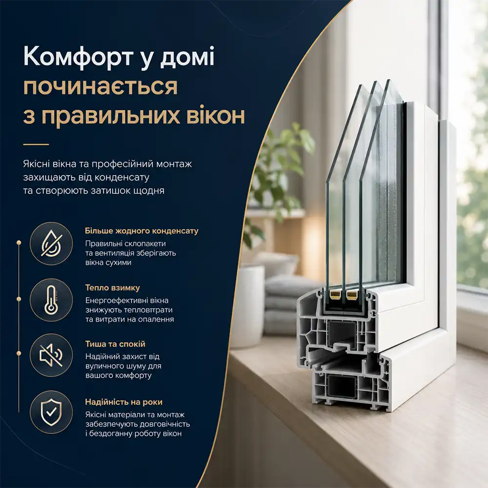 Як позбутись конденсату на вікнах в Києві
