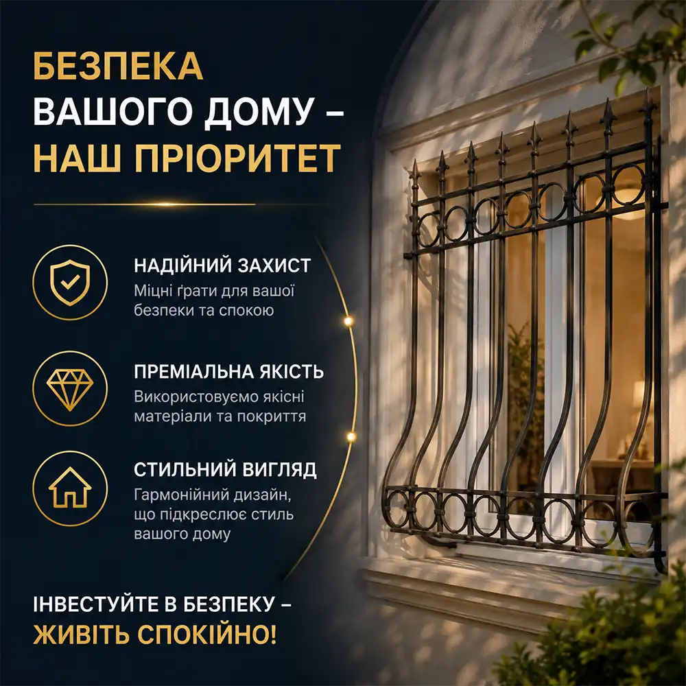 Замовити Ґрати на вікна в Києві