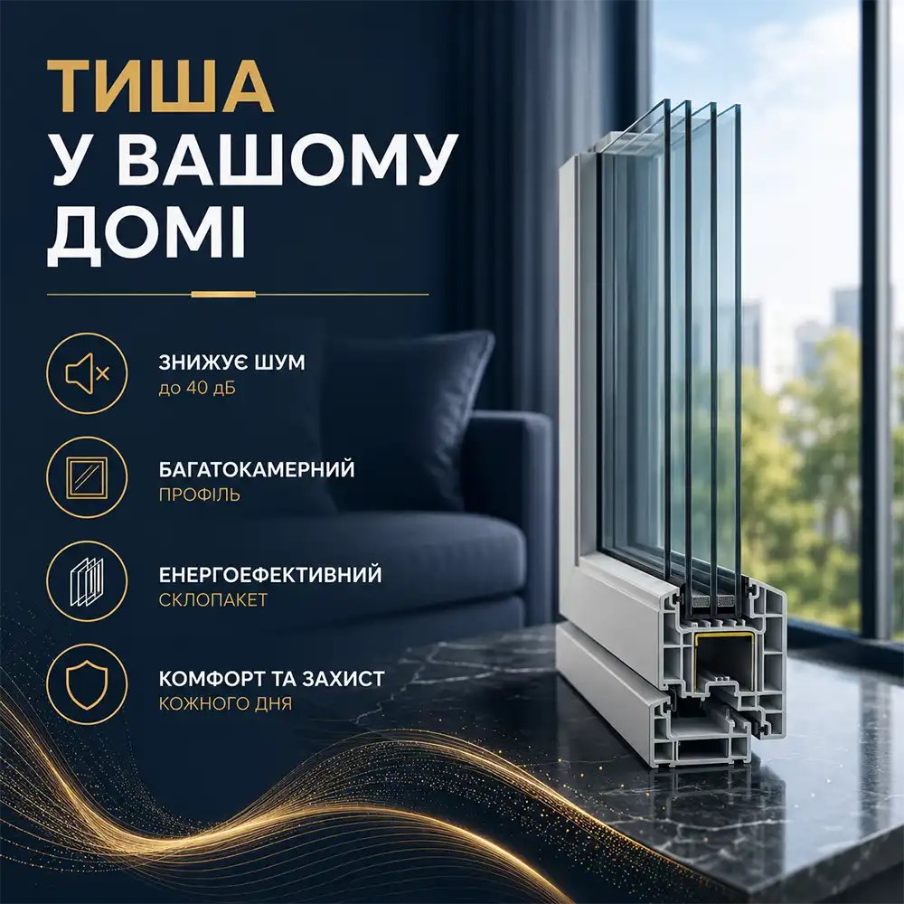 Замовити шумоїзоляцію вікон в Києві